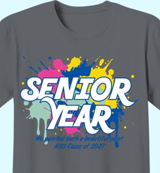 Senior Class of 2027 Shirt Designs | In the Mix with 2027 - Class of Painted Memories Design