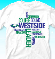 College Bound Shirt Designs - Random Words - desn-268m6