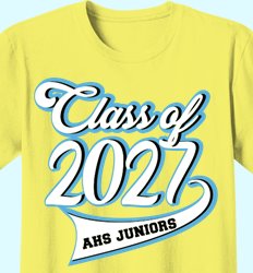 Custom Junior Class Shirts | Juniors 2027 - Cool Class Script Design