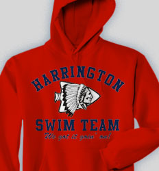 Swimming Hooded Sweatshirt - Athletic clas-480d5