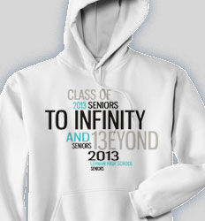 Senior Hooded Sweatshirt - Random Words desn-268u9