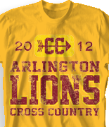 Cross Country T Shirt - Go Cross Country desn-527g1