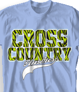 Cross Country T Shirt - Animal Print Sport desn-531a3