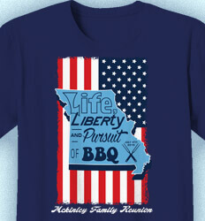Custom 4th of July T Shirt Design - State Flag - cool-241s3