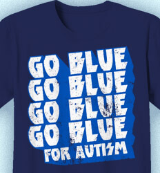 Custom Autism Shirts - Go Blue Go Blue - cool-953g1