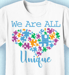 Custom Autism Shirts - Heart Puzzle - cool-947h1