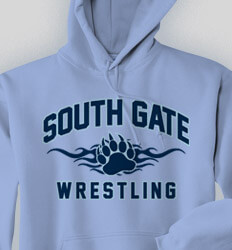 Custom Wrestling Hoodies Designs - Collegiate Heater - desn-353i5