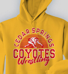 Custom Wrestling Hoodies Designs - Horizon Wrestling - cool-836h1