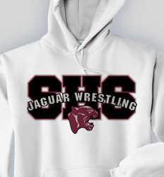 Custom Wrestling Hoodies Designs - Wrestling Arch - cool-821w1