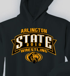 Custom Wrestling Hoodies Designs - Banner State Wrestling - cool-838b1