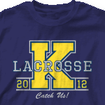 Custom Team Lacrosse Shirts - Big Letter-351b1