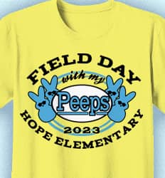 Cute Field Day Shirts - With My Peeps - cool-542w4
