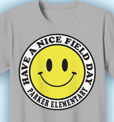 Cute Field Day Shirts - Vintage Smiley Face - cool-533v1