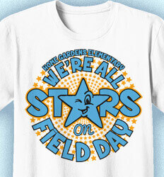 Cute Field Day Shirts - All Stars on Field Day - cool-536a1