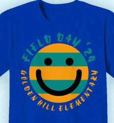 Cute Field Day Shirts - Happy Camper - desn-655h6