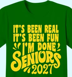Senior Class of 2027 Shirt Designs | In the Mix with 2027 - Done Slogan Design