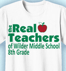 Elementary School Staff Shirts - Real Teachers - idea-89r1