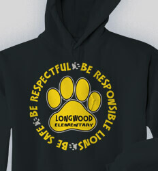 School Sweatshirts - Paw 2 - desn-216p8