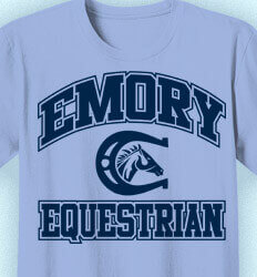 Equestrian T Shirt Designs - College Equestrian - idea-118c1