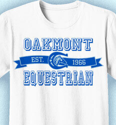 Equestrian T Shirt Designs - Jersey Banner - clas-823j1