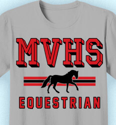 Equestrian T Shirt Designs - Retro Equestrian - idea-103r1
