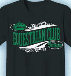 Equestrian T Shirt Designs - Royal Line - clas-725w2