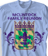Family Reunion T Shirt - New Orleans Gathering desn-447n1