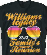 Family Reunion T Shirt - Shades of Summer desn-361s1