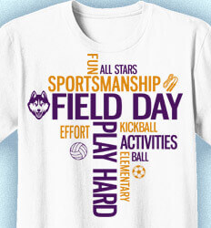 Field Day T-Shirts - Random Words - desn-268h4