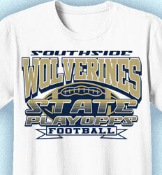 high school football playoff shirt designs