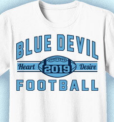 Football T-Shirt Designs - Collegiate Heater - desn-353j4