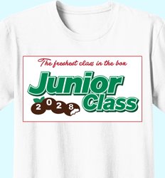Custom Junior Class Shirts | Juniors 2027 - Freshly Minted Juniors Design