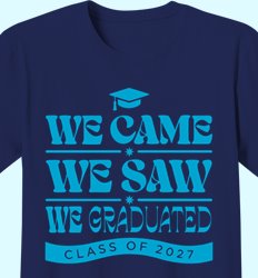 Senior Class of 2027 Shirt Designs | In the Mix with 2027 - Graduate Motto Mark Design