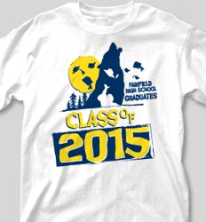 Graduation T Shirts - Wolves Graduates desn-767w4