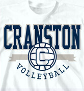 High School Shirts  - College V-Ball Logo - idea-231c1