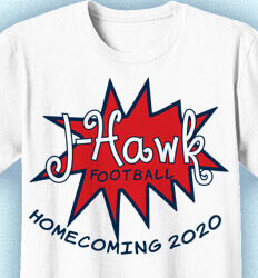 Homecoming Shirt Ideas - Pow - desn-191p8