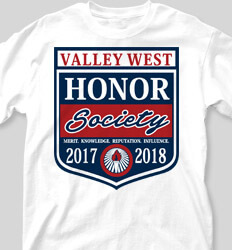 Honor Society Shirt Designs State Shield cool-227s6