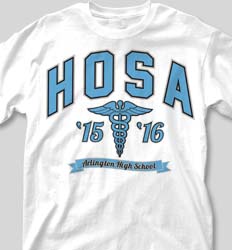 HOSA Club Shirts - Collegiate Heater desn-353e5