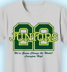 Junior Class Shirts - Big Letter - desn-351v6