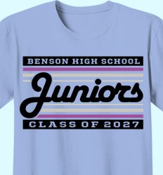 Custom Junior Class Shirts | Juniors 2027 - Juniors Retro Status Design