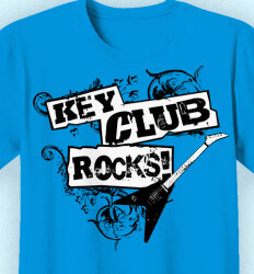 Key Club T-Shirt Designs - Rockin - clas-801r4