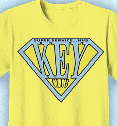 Key Club T-Shirt Designs - Super Crest - clas-781s1