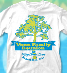 KeyLime Cove Shirt Design - Reunion Tree Banner desn-706r3