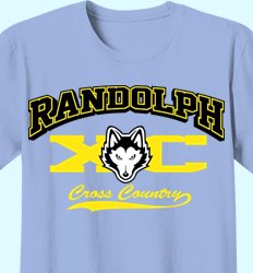 Customize Your Cross Country T-Shirts - Mascot X-Country Design