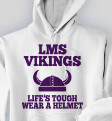 School Sweatshirts - Wear A Helmet - cool-255w1