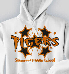 School Sweatshirts - Funky Stars - clas-382h2