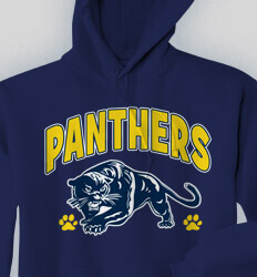 School Sweatshirts - Panther Cheer Spirit - idea-244p1