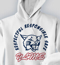 School Sweatshirts - Responsible Mascot - desn-635r1