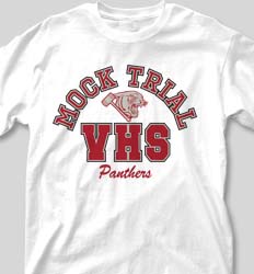 Mock Trial Shirts - Big Letter desn-351m3