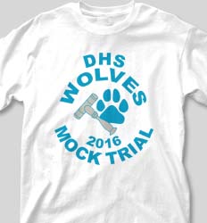 Mock Trial Shirts - Vista Paw desn-225v4